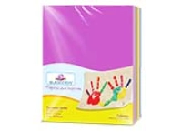 Papel cortado eurocolors carta arcoiris intenso c/100