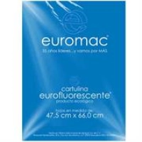 Cartulina euromac fluorescente azul 47.5x66cm c/10 Cartulina euromac fluorescente azul 47.5x66cm c/10
