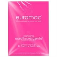 Cartulina euromac fluorescente rosa 47.5x66cm  c/10 Cartulina euromac fluorescente rosa 47.5x66cm  c/10