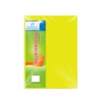 Cartulina euromac eurofluorescente 47.5x66cm color amarillo paquete c/100h