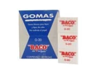 Borrador baco blanco p/lapiz grande c/20