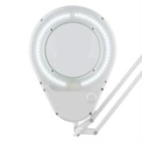 Lámpara led steren con lupa 5x brazo artículado color blanco Lámpara led steren con lupa 5x brazo artículado color blanco