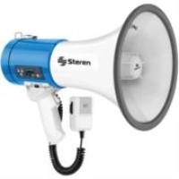 Megáfono steren de 25w con reproductor mp3 aux 3.5mm micrófono tipo patrullero Megáfono steren de 25w con reproductor mp3 aux 3.5mm micrófono tipo patrullero