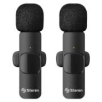 Micrófonos inalámbricos steren filtro anti ruido batería recargable usb/usb c/lightning