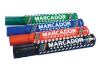 Marcador baco permanente plastico verde c/12