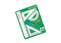 Equipo geometría baco nd-5010 chico c-106 con regla de 20 cm