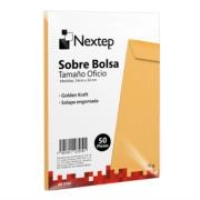 Sobre bolsa económico nextep tamaño oficio solapa engomada paquete c/50