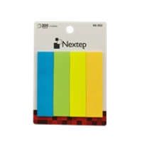 Banderitas nextep neon 4 colores 200 piezas c/10 estuches