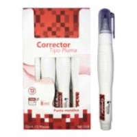 Bundle corrector nextep tipo pluma 8 ml punta metalica c/12  cont. 1 piezas