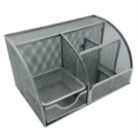 Organizador nextep malla metálica 7 secciones plata