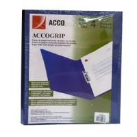 Carpeta acco grip t3 sh-973 oficio azul obscuro c/4