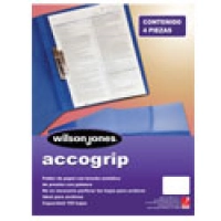 Carpeta acco grip t3 sh-976 oficio azul claro c/4
