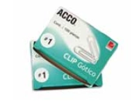Clip acco gotico no.1 caja c/100 clips