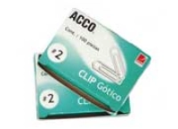 Clip acco gotico tamano no.2 pqte c/100 clips