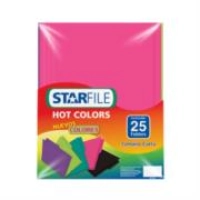 Folder starfile hot colors carta color arcoiris cromático c/25 pzas