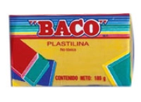 Plastilina baco marqueta 180gr amarilla no51