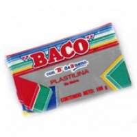 Plastilina baco marqueta 180gr gris no.59