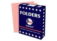 Folder nassa premium carta rosa c/100 pzas