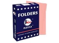 Folder nassa premium oficio rosa c/100 piezas
