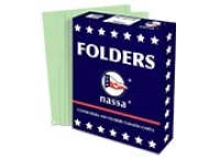 Folder nassa carta verde c/100 piezas