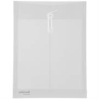 Sobre barrilito plástico con hilo carta vertical color transparente paq c/12 pzas