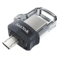 Memoria usb sandisk flash ultra dual drive m3.0 64gb usb 3.0 usb type-a micro-usb color gris sddd3-064g-g46