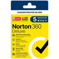 Licencia antivirus norton 360 deluxe 1 año 5 dispositivos 21443401 Licencia antivirus norton 360 deluxe 1 año 5 dispositivos 21443401