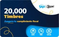Timbres fiscales aspel paquete de 20 - 000 timbres  facte20000 (electrónico)
