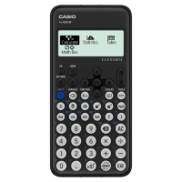 Calculadora cientifica casio mas de 290 funciones fx-82cw para preparatoria y universidad negra 4 lineas codigo qr