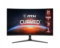 Monitor metallic black 24in 1920 x 1080 fhd 75hz