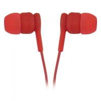 Audifonos alambricos ghia comet2 con manos libres / color rojo