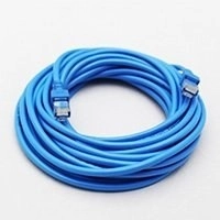 Cable de red utp cat5e ghia 100cobre azul rj45 7.5m 22.5 pies patch cord