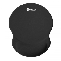 Getttech mousepad de gel - negro - modelo: ggd-std-01-bk