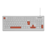 Getttech teclado blanco ggk-esmwr-02-wh