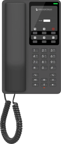 Telefono grandstream ghp621 /  telefono hotelero, 2 cuentas sip, 2 líneas, conferencia 3 vias, 1 puerto 100mbps, 6 teclas marcacion rápida, color negro