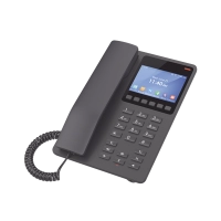 Teléfono ip grandstream ghp631w / teléfono wifi hotelero con pantalla lcd a color, 2 líneas sip con 2 cuentas, codec opus, ipv4/ipv6, color negro, con gestión en la nube gdms