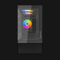 Gabinete ocelot gaming micro atx con 3 ventiladores color negro