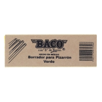 Borrador baco de madera gs02272306 para pizzaron de color blanco y verde
