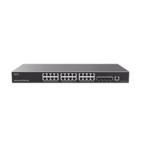 Switch grandstream gwn7813/ switch capa 3 administrable / 24 puertos 10/100/1000 mbps + 4 puertos sfp+ de 10 gigabits / compatible con gwn cloud.