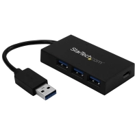 Startech.com hub usb 3.0 de 4 puertos - hub usb tipo-a con 1 puerto usb-c y 3 puertos usb-a - alimentación por bus usb 3.2 gen 1 (5gbps) - 4 total usb port(s) - 4 usb 3.0 port(s) - mac, pc