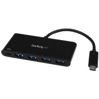 Startech.com hub usb c de 4 puertos usb tipo a (usb 3.0 5gbps superspeed) - pd de 60w y carga passthrough - adaptador portátil usbc a usba - 4 total usb port(s) - 4 usb 3.0 port(s) - pc, mac