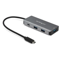 Startech.com adaptador hub usb-c de 4 puertos 3x usb-a & 1x usb-c - cable de 25cm y entrega de potencia - 10gbps - soporte uasp - 4 total usb port(s) - 4 puerto(s) usb 3.1 - mac, pc, linux