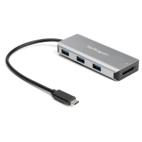 Startech.com adaptador hub usb-c de 3 puertos 3x usb-a - con cable de 25cm y lector de tarjetas sd - 10gbps - soporte uasp - 3 total usb port(s) - 3 puerto(s) usb 3.1 - linux, mac, pc