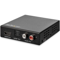 Divisor de audio y video hdmi 4k 60hz - hdr - extractor de audio - rca - startech.com mod. hd202a