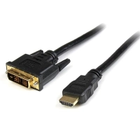 Startech.com cable de 91cm hdmi® a dvi-d - m a m - cable for dispositivo de vídeo, tv, proyector, receptor satélite, monitor, tv lcd, plasma, hdtv, reproductor dvd, caja set-top - apantallado - oro conector chapado - 28 awg - negro