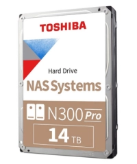 Disco duro interno toshiba® n300 pro  de rendimiento , 14tb 7200rpm y 512mb cache.