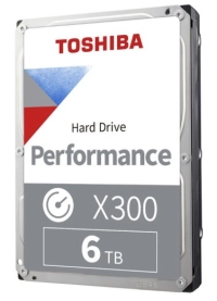 Disco duro interno toshiba® x300  de rendimiento , 6tb 7200rpm y 256mb cache.