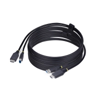 Startech.com cable kvm hdmi y usb 3.0 5gbps de 3m - 4k 60hz - cable combo hdmi 2.0 y usb para switch kvm - cable for conmutador kvm, computador, servidor - 18gbits - níquel conector chapado - negro