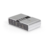 Startech.com tarjeta de sonido 7.1 usb externa adaptador conversor puerto spdif audio digital óptico - c-media - usb 2.0 - 48khz velocidad de muestreo máxima en lectura - usb - 1 x número de salidas de línea audio