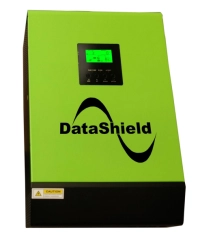 Inversor cargador solar híbrido datashield in-5000 - 220vca, 50 hz/60 hz, red o generador, negro con verde